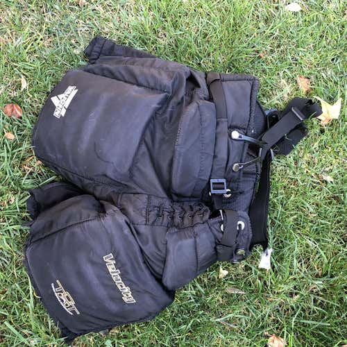 Black  Medium Velocity V3 7500 Hockey Goalie Pants Senior