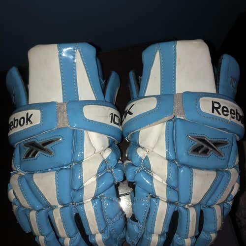 Blue Reebok 10K Lacrosse Gloves