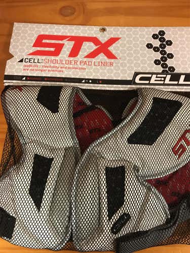 White New Large Cell Shoulder Pad liners