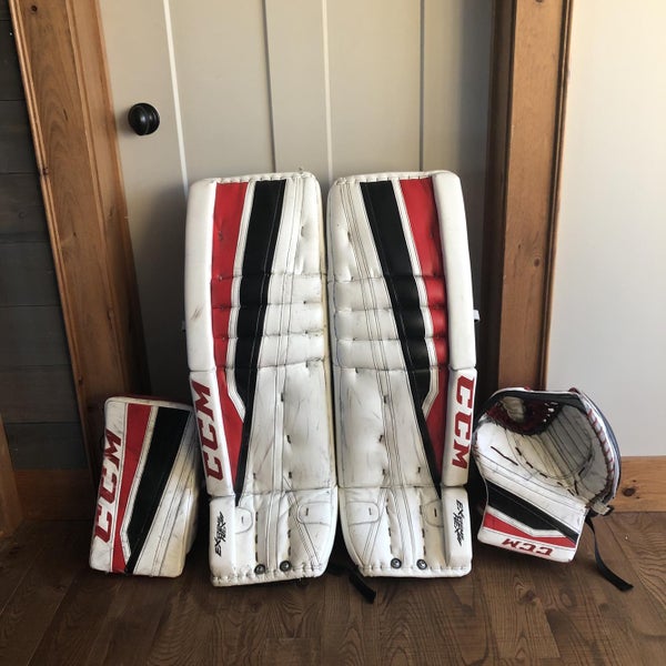 White 35" Extreme Flex II Pro Goalie Full Set Senior Pro Stock
