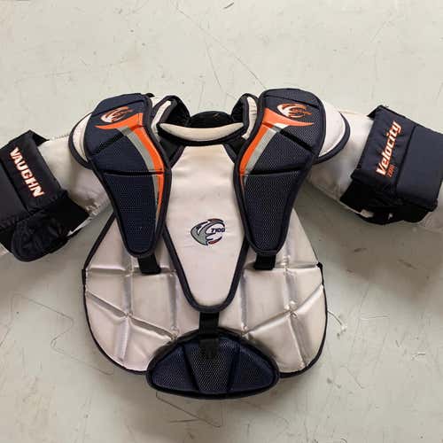 White  Small Velocity 7100 Goalie Chest Protector Junior