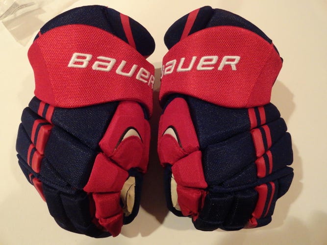 New Bauer Vapor APX Pro Gloves Senior Pro Stock 14" OLYMPICS TEAM USA  JUSTIN ABDELKADER