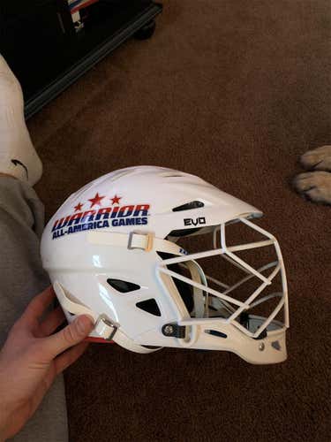 White Warrior Evo (Warrior AA Games) * Stickers Can Be Taken Off*