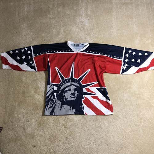 Large  Statue Of Liberty Hockey Jersey