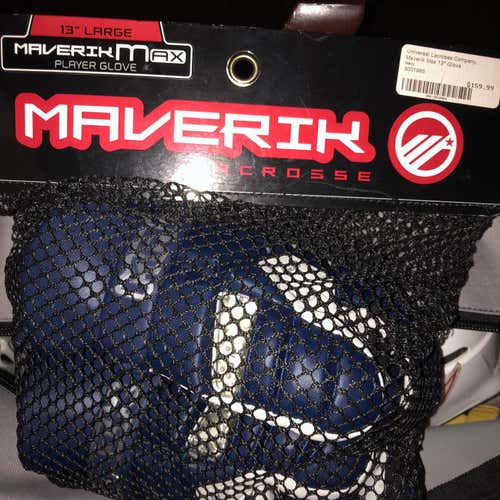 Blue New Player Max Lacrosse Gloves