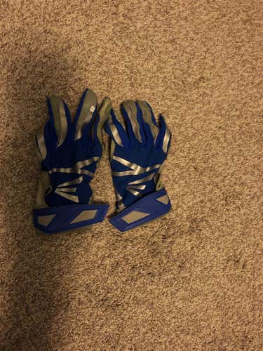 Blue Men's Large Easton Hyperskin VRS Batting Gloves