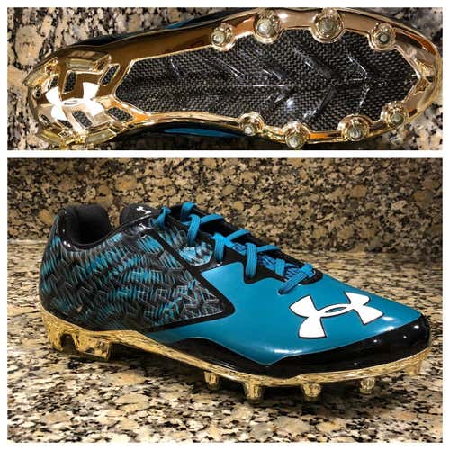 Under Armour Nitro 4D Foam Low MC Football Cleats Gold Men's Size 11 1270825-005
