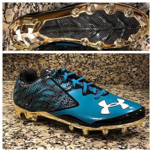 Under Armour Nitro 4D Foam Low MC Football Cleats Gold Men's Size 11 1270825-005