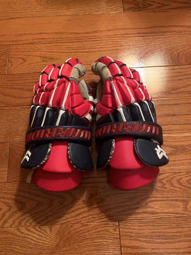 Paul Rabil Boston Cannons Limited Edition Red Blue Player Regulator 2 Lacrosse Gloves