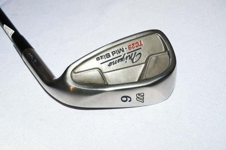 9 IRON MIZUNO TC-29 MIDSIZE RH 36.5" GRAPHITE STIFF NEW GRIP