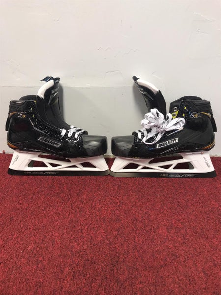 New Bauer 2s Pro Goalie Skates Pro Stock Size 8EE Item#UNGS1