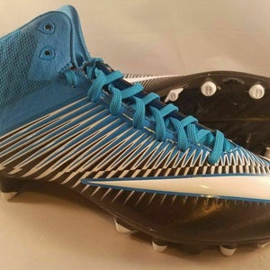 Nike Vapor Speed 2 TD Mid 3/4 Football Cleats Men's Size 15 Black Blue 846443