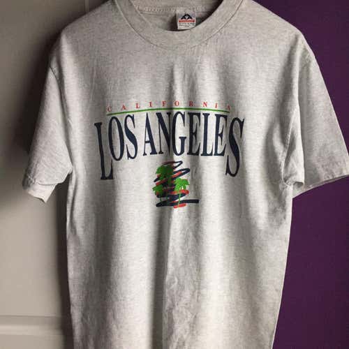 Vintage Los Angeles California Sz Large Graphics Colors Shirt Adult