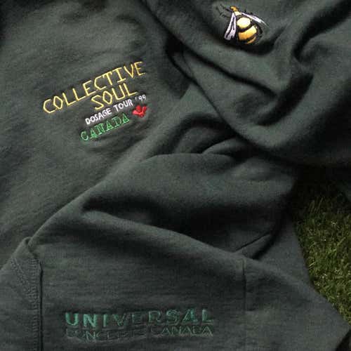 Vintage 90’s Collective Soul Dosage Tour Sz XL Hoodie Sweatshirt Adult