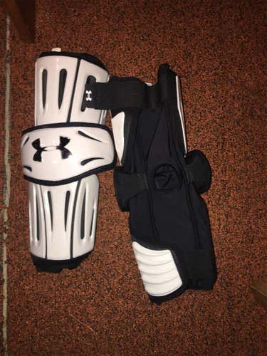 White  Large Under Armour Arm Pads