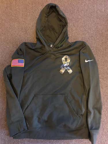 Philadelphia Eagles Salute To Service Nike Hoodie- Men's Adult Small