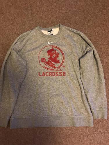 Florida State Seminoles Lacrosse Nike Crew Neck - Size: Adult Large