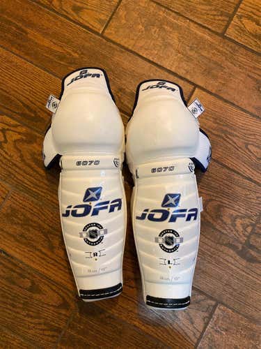 New Pro Stock Jofa Shin Pads 15” Made In Sweden
