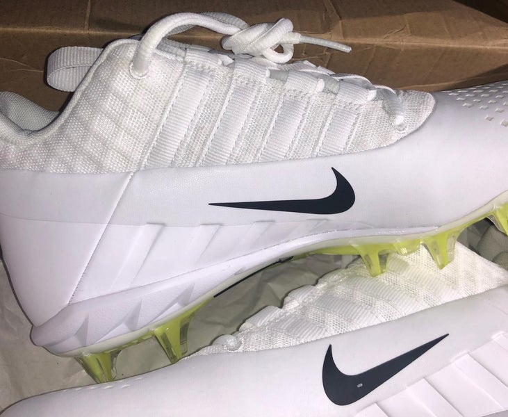 New Nike Alpha Huarache 6 Pro Lax White Unisex Youth Lacrosse 5.5 5.5Y