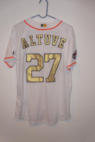 100% Authentic Majestic Houston Astros #27 Jose Altuve 2017 Jersey
