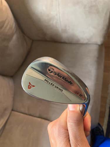 Men's Milled Grind Satin Chrome Wedge 58* Stiff Flex Steel Shaft