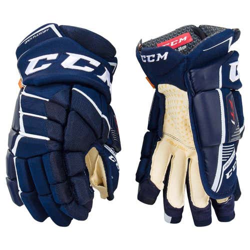 Navy New Senior CCM Jetspeed FT1 Gloves 14"