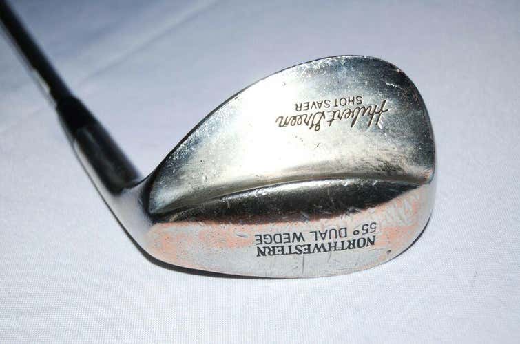 55 DEGREE DUAL WEDGE NORTHWESTERN HUBERT GREEN RH 34.75" STEEL STIFF NEW GRIP