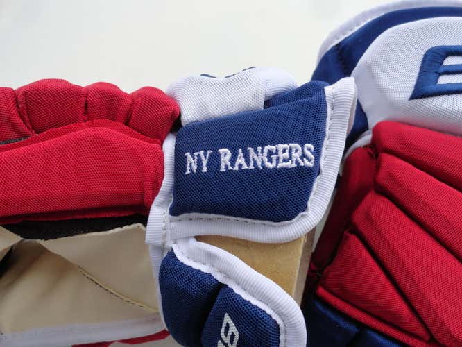 New Senior Bauer Sup NXG Gloves 14" Pro Stock NY RANGERS