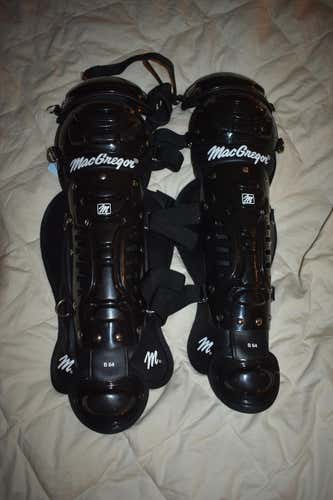 New MacGregor Catcher's Leg Guards, Black