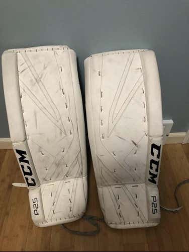 28" CCM Premier 2.5 Junior Goalie Leg Pads - Excellent Condition