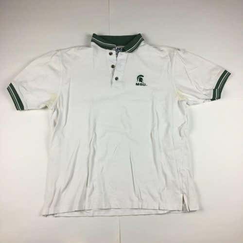 VTG Michigan State University Spartans Polo Shirt by Lee Sport Embroidered MSU