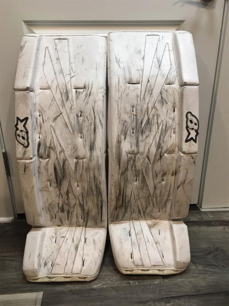 White Intermediate 32" NetZero Goalie Leg Pads