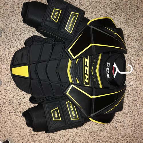 Black Senior Medium Premier R1.9 Goalie Chest and Arm Protector Goalie Chest Protector