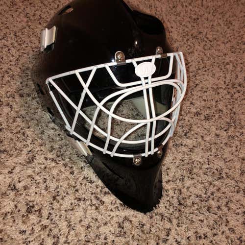 Black Senior Wall ProActive Goalie Mask