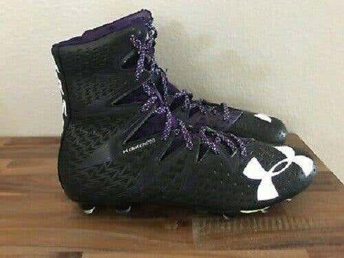 Under Armour Men's UA Highlight MC Football Cleats Black/Purple SZ 11 1269693