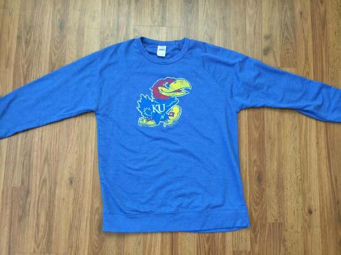 Kansas Jayhawks NCAA SUPER AWESOME Lightweight Size XL Fleece Sweatshirt!
