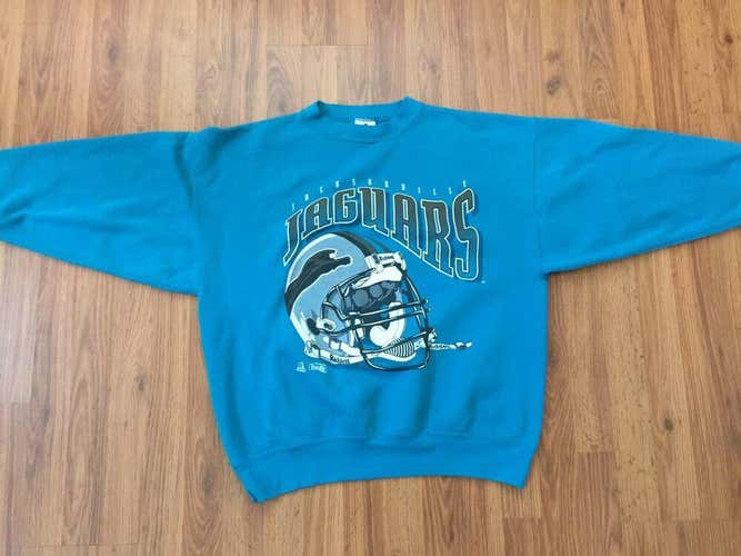 Jacksonville Jaguars NFL Football 1994 INAUGURAL SEASON Riddel Sz XL Sweatshirt!
