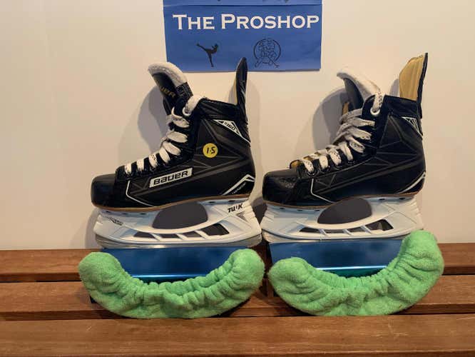 Junior Bauer Supreme S160 Hockey Skates D&R (Regular) Size 1.5