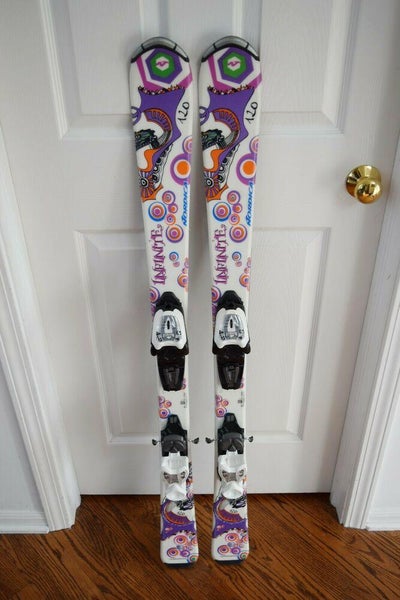 NORDICA INFINITE SKIS JUNIOR SIZE 120 CM WITH BINDINGS