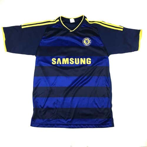 Michael Ballack Chelsea Football Club Soccer Jersey #13 Samsung Striped Stitched