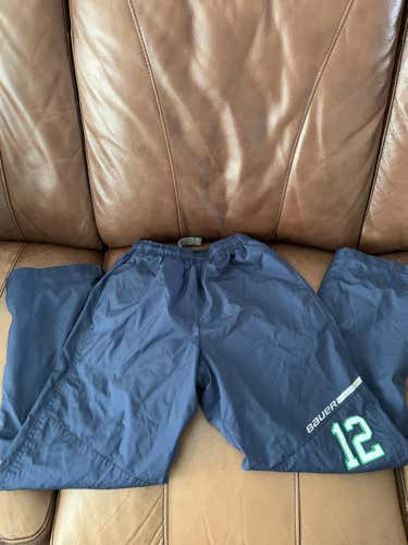 Blue w/ green Youth Large Bauer Pants Number 12