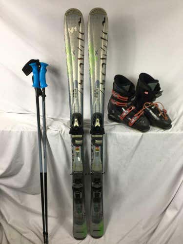 Atomic ski package, Atomic 138cm skis tryolia bindings,nordica boots ski poles No Trades