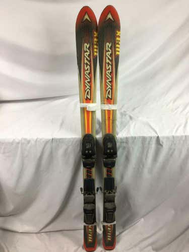 Dynastar max skis, 130 cm used  adjustable used bindings, w/ info we can fit No Trades