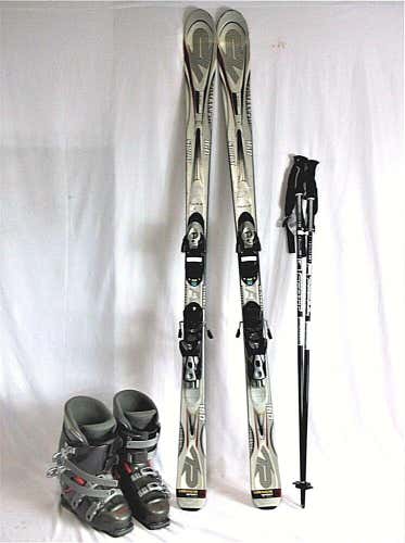 K2 Comanche Sport Used 160cm Ski Package w/ New Scott Poles, Used Dalbello boots No Trades