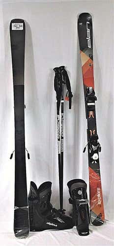 Elan Explorer 6,Ski 160cm,PKG,Tyrolia 7.5 binding,Alpina Boots,Scott pole fittin No Trades