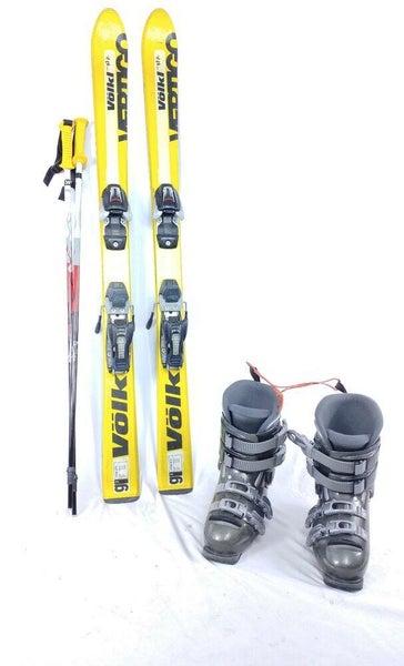 kids,120cm Atomic Ski Package, Marker M450 Binding, Dalbello Boots & Poles fit No Trades