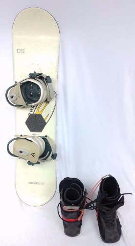 KIDS SNOWBOARD PACKAGE,Elan Parabolic115 CM,ratchet  bindings,Lamar Boots fitted No Trades