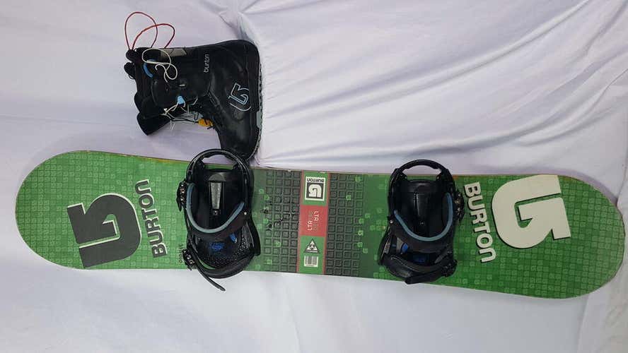 Burton, USED,  LTR Snowboard, DEMO PACKAGE, Boot size 5, Binding,130 cm No Trades