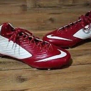Nike Men's Vapor Speed Pro 3/4 Football Cleats Size 13.5 645729-106 Red/White