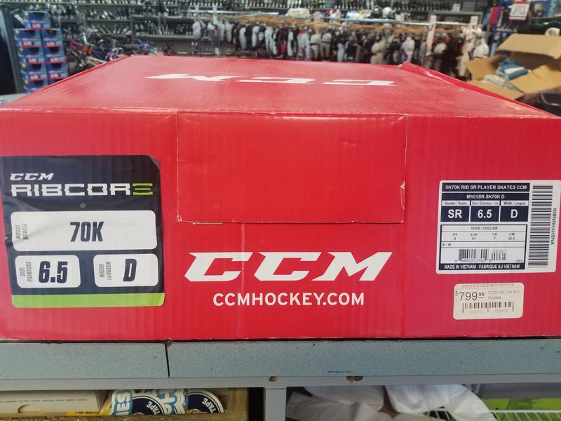 Brand New Senior SZ 6.5 CCM RibCor 70K Hockey Skates D width